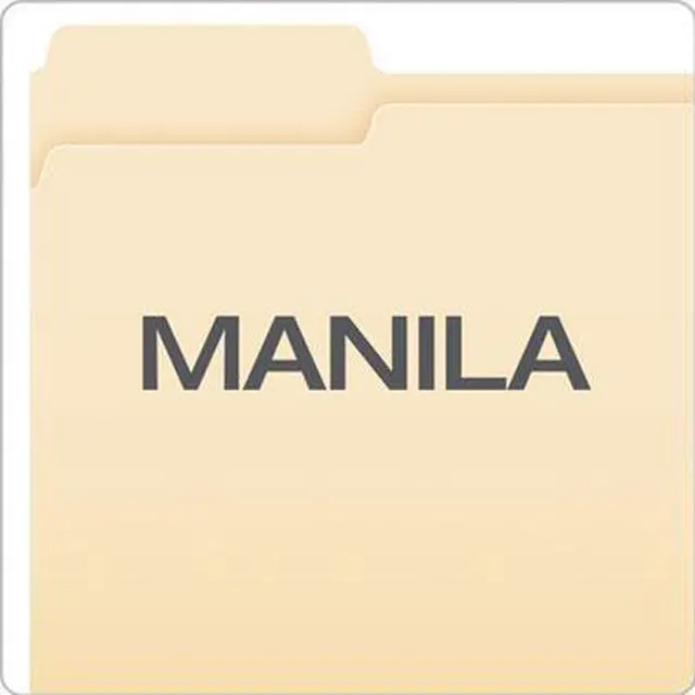 Alt view image 5 of 14 - Pendaflex Essentials File Folders 1/3 Cut First Position Top Tab Letter Manila 100/Box 752131