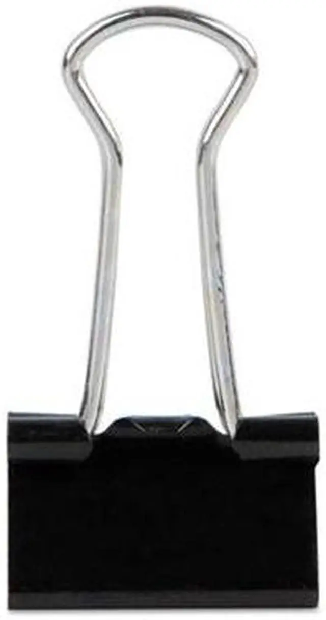 Alt view image 10 of 10 - Universal UNV10200 Small Binder Clips, Zip-Seal Bag, 3/8 Inch Capacity, 3/4 Inch Wide, Black, 144/Bag