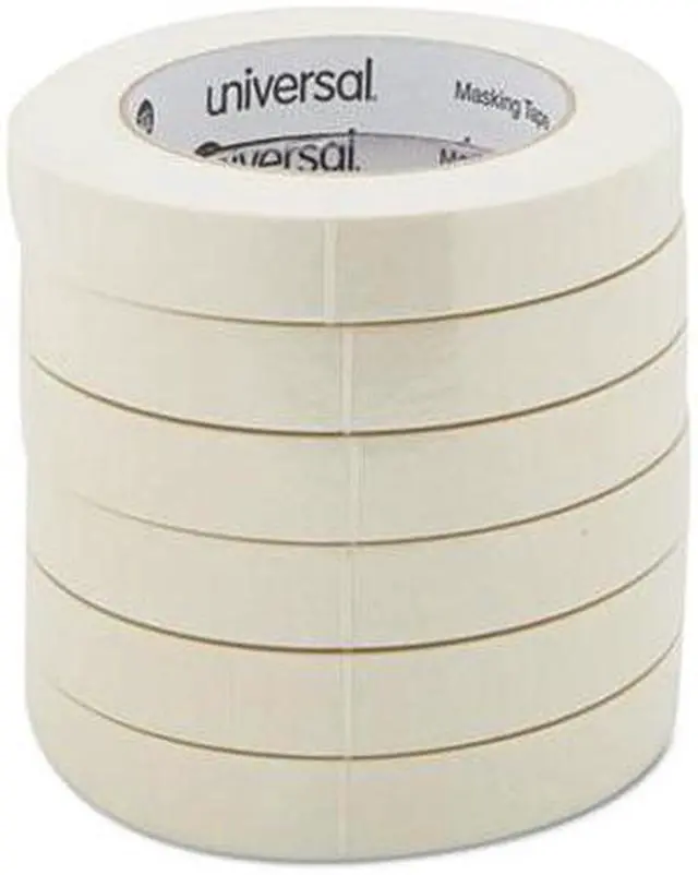 Alt view image 5 of 9 - Universal General Purpose Masking Tape 18mm x 54.8m 3" Core 6/Pack 51334