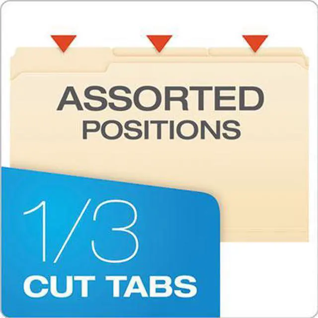 Alt view image 10 of 20 - Pendaflex Fastener Folders 1 Fasteners 1/3 Cut Tabs Legal Manila 50/Box FM310