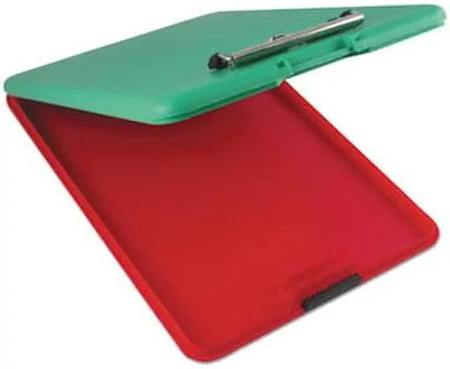 Alt view image 9 of 13 - Saunders SlimMate Show2Know Safety Organizer 1/2" Clip Cap 9 x 11 3/4 Sheets Red/Green 00580