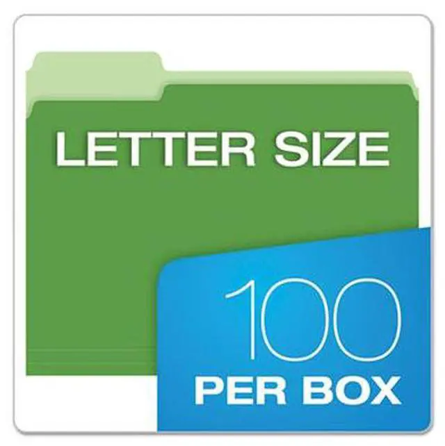 Alt view image 7 of 9 - Pendaflex Colored File Folders 1/3 Cut Top Tab Letter Assorted Colors 100/Box 15213ASST