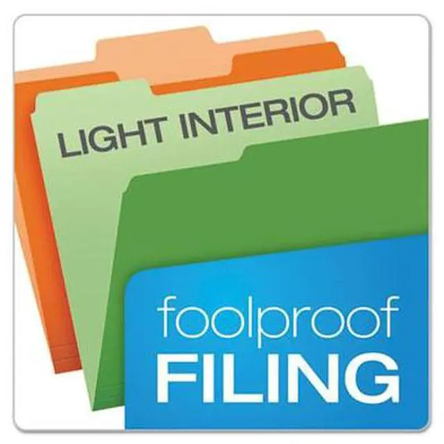 Alt view image 5 of 9 - Pendaflex Colored File Folders 1/3 Cut Top Tab Letter Assorted Colors 100/Box 15213ASST