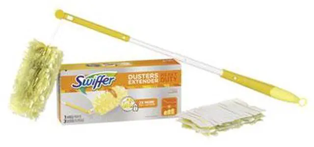 Alt view image 17 of 20 - Swiffer 360 Dusters Plastic Handle Extends to 3 ft 1 Handle & 3 Dusters/Kit