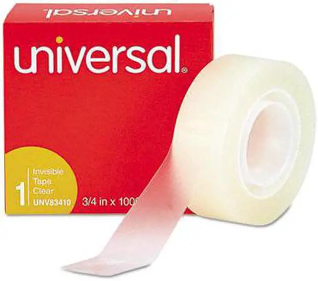 Alt view image 4 of 15 - Universal 83410 Invisible Tape  3/4   x 28 Yards  1 in.Core  Clear  Six per Box