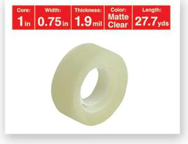 Alt view image 7 of 15 - Universal 83412 Invisible Tape  3/4 x1000  1 Core  12 Pack