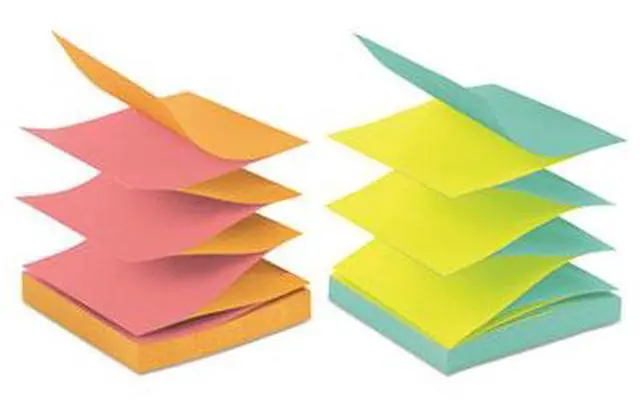 Alt view image 14 of 20 - Post-it Original Pop-up Refill Alternating Cape Town Colors 3 x 3 100-Sheet 12/Pack R330NALT