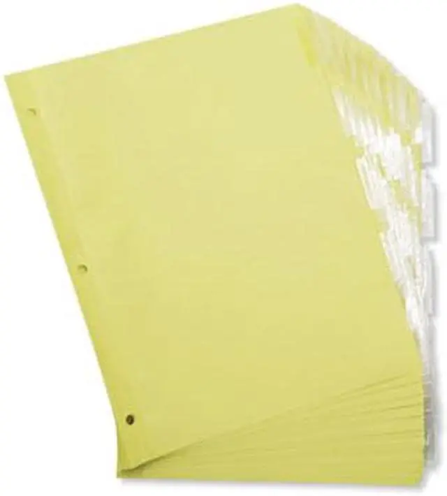 Alt view image 5 of 10 - UNIVERSAL Economical Insertable Index Clear Tabs 5-Tab Letter Buff 24 Sets/Box