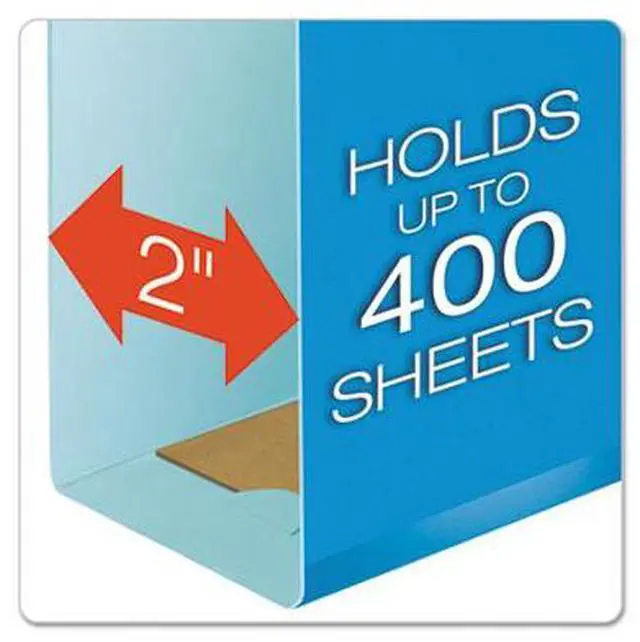 Alt view image 4 of 15 - Pendaflex Reinforced 2" Extra Capacity Hanging Folders 1/5 Tab Legal Blue 25/Box 4153X2BLU