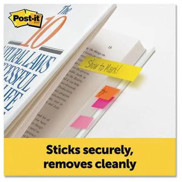 Alt view image 16 of 20 - Post-it Page Flag Markers Assorted Brights 100 Strips/Pad 5 Pads/Pack 6705AN