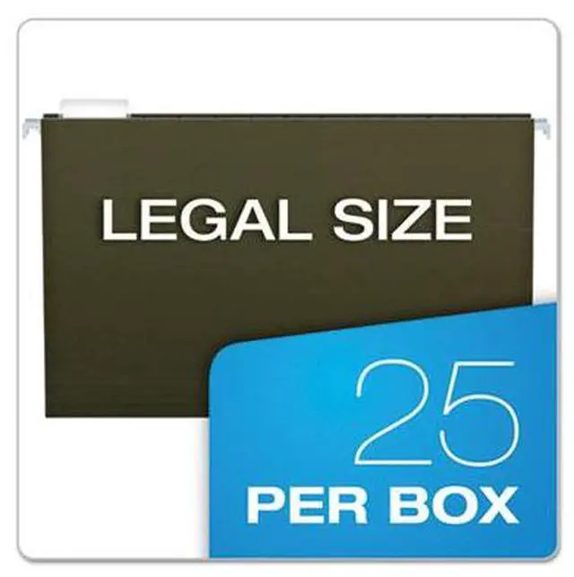 Alt view image 7 of 8 - Pendaflex Reinforced 1" Extra Capacity Hanging Folders Legal Standard Green 25