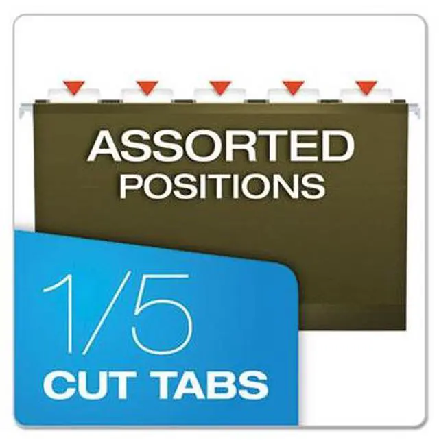 Alt view image 7 of 15 - Pendaflex Reinforced 2" Extra Capacity Hanging Folders Legal Standard Green 25/Box 4153X2