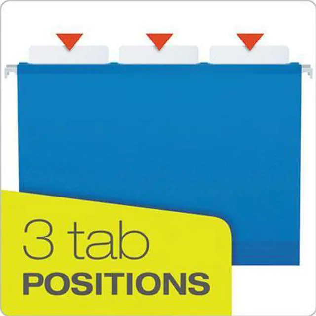 Alt view image 12 of 20 - Tops Pendaflex 42621 Ready-Tab Reinforced Hanging Folders  1/3 Tab  Letter  Assorted Colors  25/Box