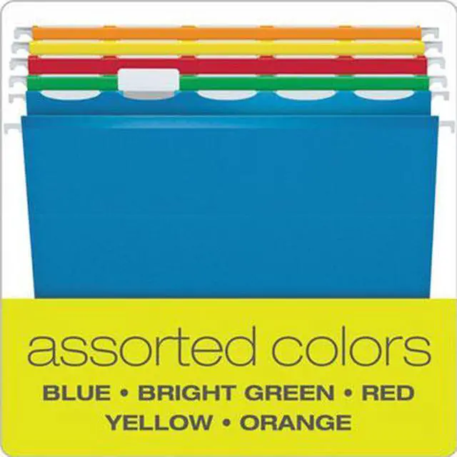 Alt view image 6 of 9 - Pendaflex Ready-Tab 42700 Ready-Tab Hanging File Folders, 2 in. Capacity, Letter, Assorted, 20-Box