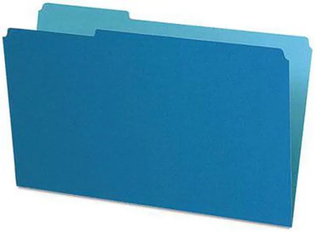Alt view image 5 of 6 - Pendaflex Interior File Folders 1/3 Cut Top Tab Legal Blue 100/Box 435013BLU