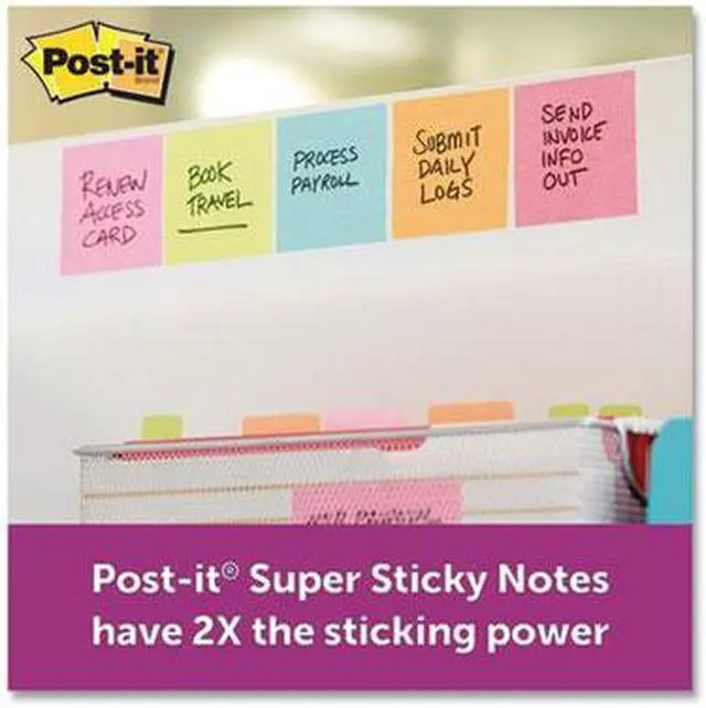 Alt view image 10 of 17 - Post-It Notes Super Sti Pads,Ss,Notes,3"x3",Miami 65412SSMIA