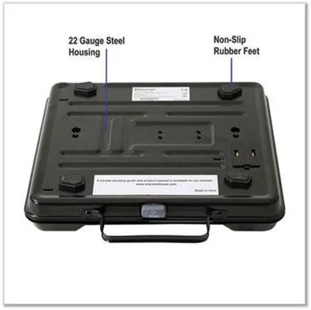Alt view image 10 of 14 - Salter Brecknell GP250 Brecknell Electromechanical Digital Bench Scale - 250 Lb / 110 Kg Maximum Weight Capacity - Ribbed, Steel - Black