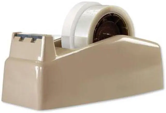 Alt view image 11 of 17 - Scotch Two-Roll Desktop Tape Dispenser 3" Core High-Impact Plastic Beige C22