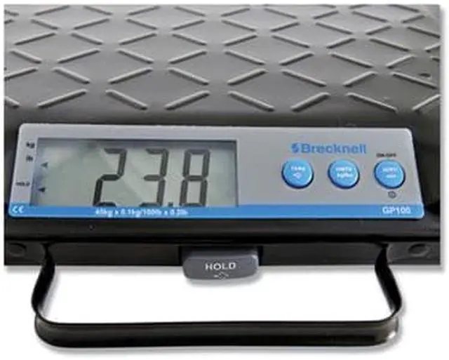Alt view image 10 of 10 - Brecknell GP100 Portable Electronic Utility Bench Scale, 100Lb Capacity, 12 X 10 Platform