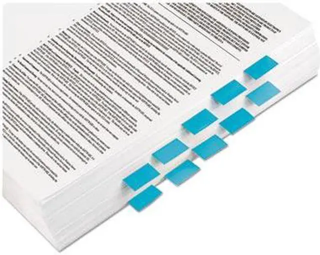 Alt view image 16 of 20 - 3M 680BB2 Standard Tape Flags in Dispenser Bright Blue 100 Flags per Dispenser