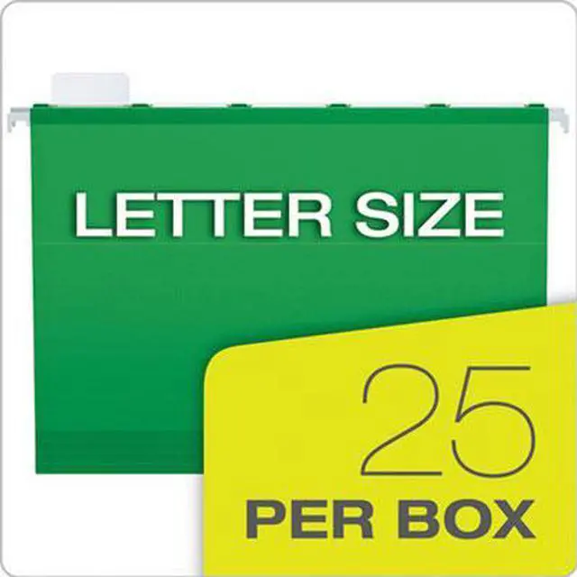 Alt view image 16 of 20 - Tops Pendaflex 42626 Ready-Tab Reinforced Hanging Folders  1/5 Tab  Letter  Bright Green  25 per Box