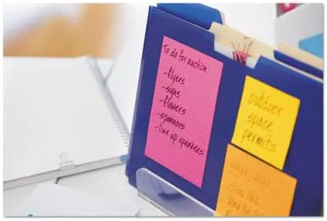 Alt view image 11 of 13 - Post-it Pads in Rio de Janeiro Colors Lined 4 x 6 90-Sheet 3/Pack 6603SSUC