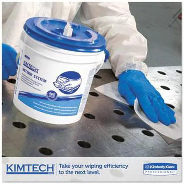 Alt view image 9 of 10 - Kimtech Wipers for Bleach, Disinfectants and Sanitizers, 540 Wipers (KCC06471)