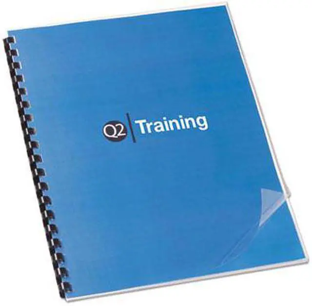 Alt view image 3 of 3 - Gbc Binding Covers, Plastic, Clear, PK100 11" x 8-1/2" Clear  Plastic  2000041