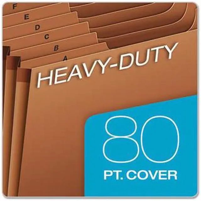 Alt view image 16 of 20 - Pendaflex Heavy-Duty Expanding File 21 Pockets 1/3 Tab Legal Brown R119ALHD