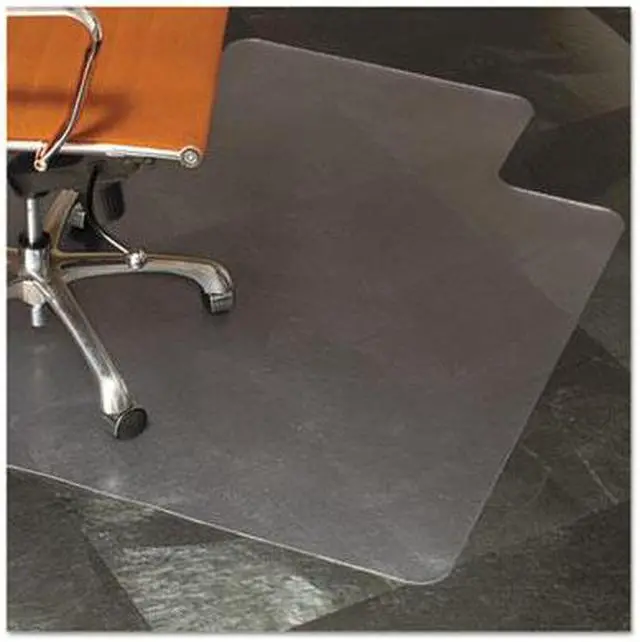 Alt view image 10 of 14 - Es Robbins Natural Origins Chair Mat With Lip For Hard Floors 36 x 48 Clear 143002