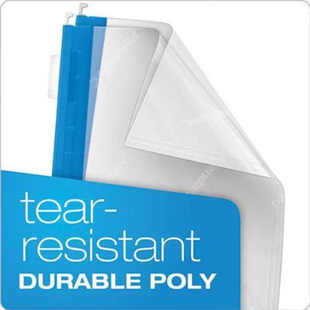 Alt view image 9 of 16 - Pendaflex Poly Hanging File Folders 1/5 Tab Letter Assorted Colors 25/Box 55708