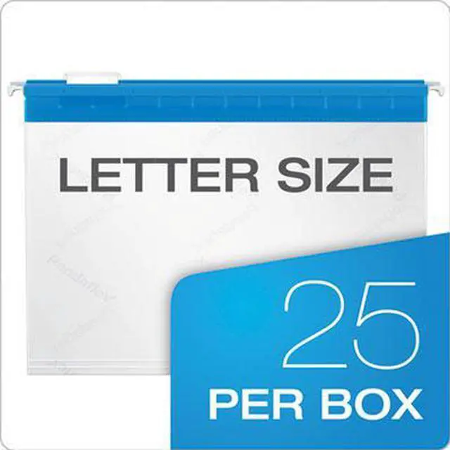 Alt view image 13 of 16 - Pendaflex Poly Hanging File Folders 1/5 Tab Letter Assorted Colors 25/Box 55708
