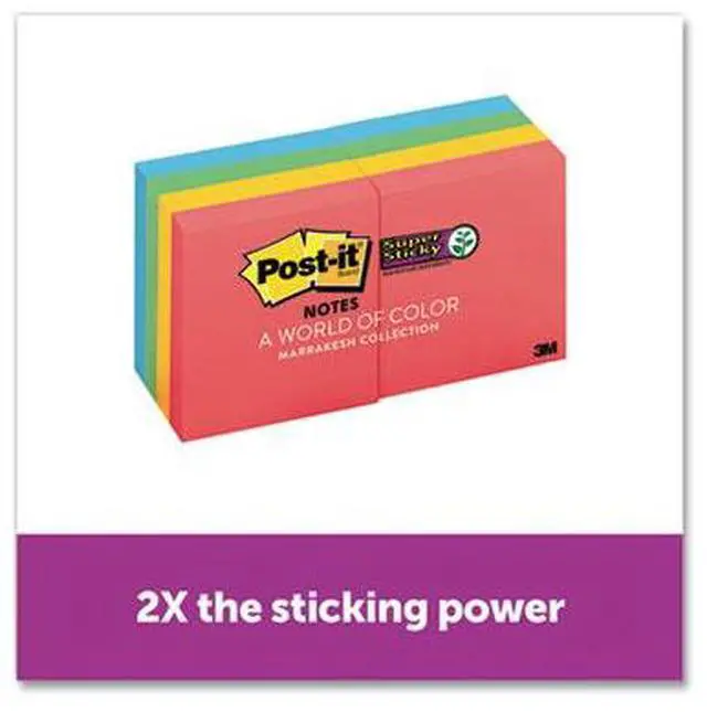 Alt view image 13 of 19 - Post-it Pads in Marrakesh Colors 2 x 2 90-Sheet 8/Pack 6228SSAN