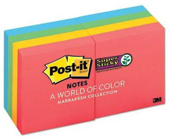 Alt view image 10 of 19 - Post-it Pads in Marrakesh Colors 2 x 2 90-Sheet 8/Pack 6228SSAN