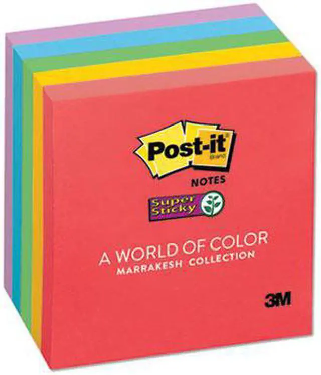 Alt view image 8 of 13 - Post-it Pads in Marrakesh Colors 3 x 3 90-Sheet 5/Pack 6545SSAN