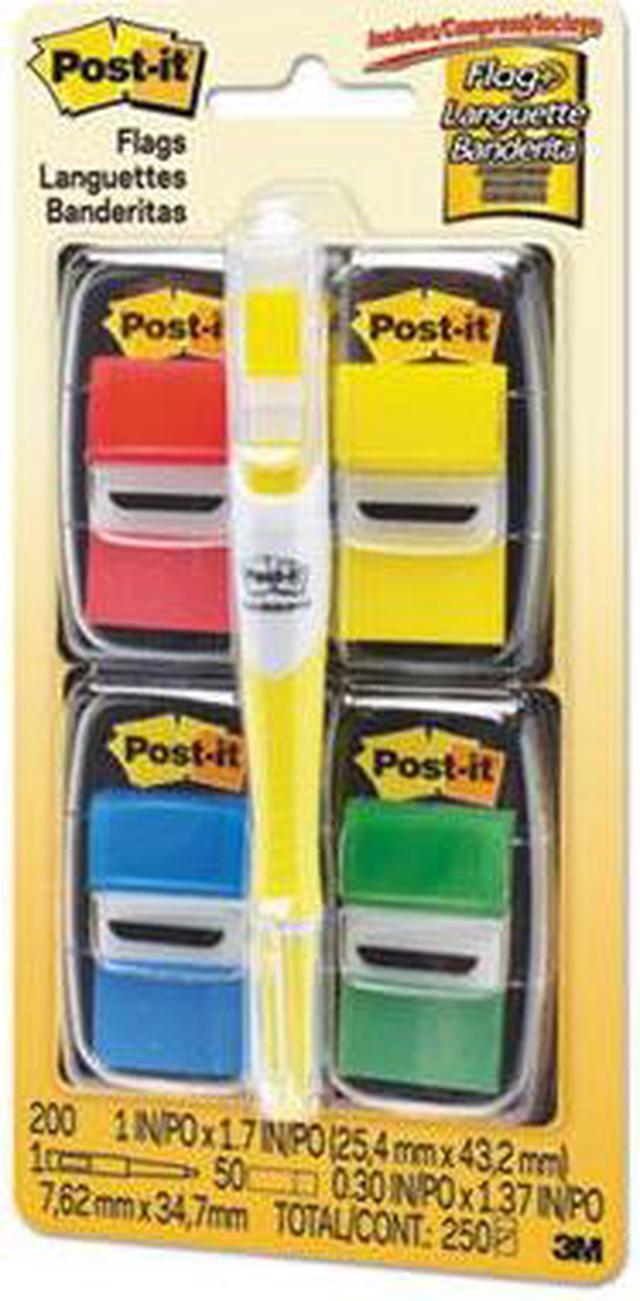 Alt view image 14 of 20 - Post-it Page Flag Value Pack Assorted 200 1" Flags + Highlighter with 50 1/2"