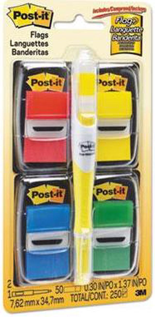 Alt view image 13 of 20 - Post-it Page Flag Value Pack Assorted 200 1" Flags + Highlighter with 50 1/2"