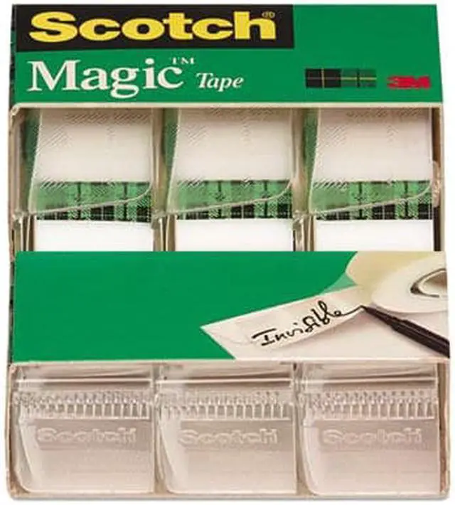 Alt view image 11 of 16 - Scotch Magic Tape in Handheld Dispenser 3/4" x 300" 1" Core Clear 3/Pack 3105