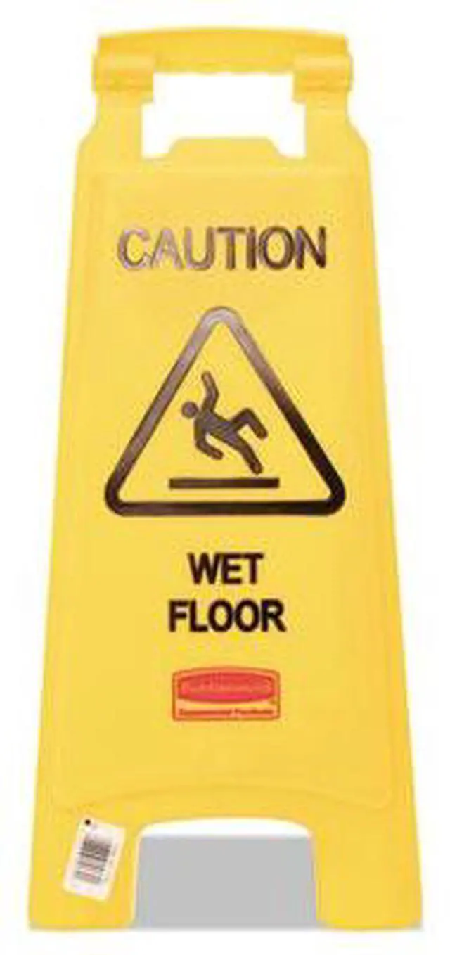 Alt view image 11 of 17 - Rubbermaid Plastic,  Floor Safety Sign,  11" Width,  25" Height,  Yellow