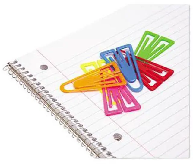 Alt view image 9 of 17 - Baumgartens Plastiklips Paper Clips Extra Large Assorted Colors 50/Box LP1700