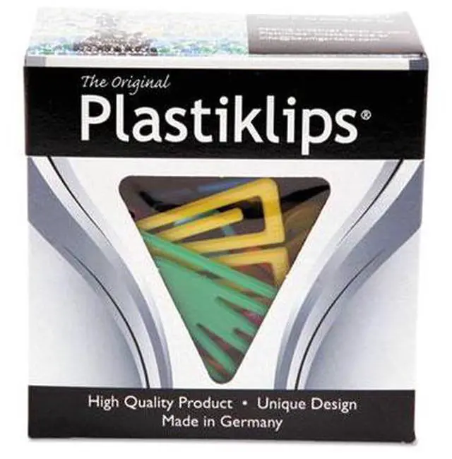 Alt view image 11 of 17 - Baumgartens Plastiklips Paper Clips Extra Large Assorted Colors 50/Box LP1700