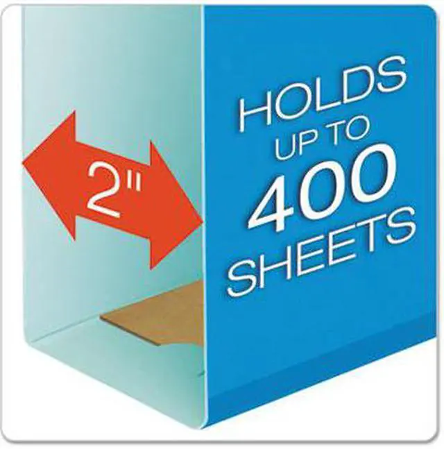 Alt view image 5 of 16 - Pendaflex 4152X2ASST 2" Capacity Reinforced Hanging File Folders- Kraft- Letter- Assorted- 25/Box