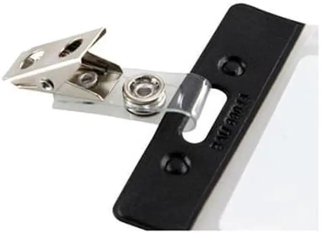 Alt view image 5 of 9 - Baumgartens SICURIX ID Strap Clips, Clear, 25/Pack