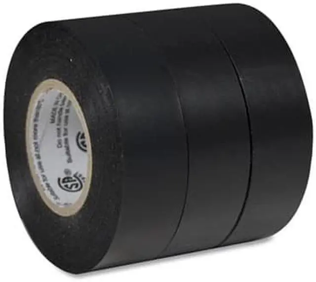 Alt view image 8 of 11 - DUCK 299004 Electrical Tape, 0.75 inx 50yd, Black, PK3