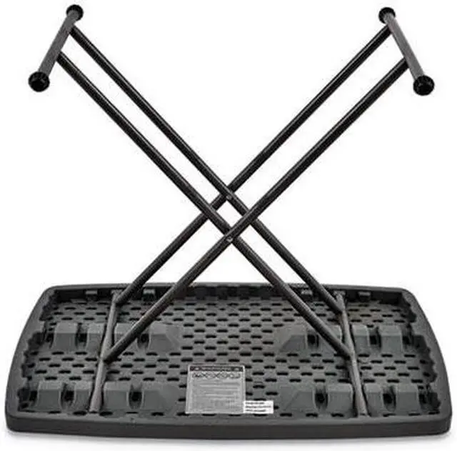 Alt view image 8 of 10 - Iceberg - 65491 - Iceberg IndestrucTable TOO Personal Folding Table - Rectangle Top - X-shaped Base - 30 Table Top