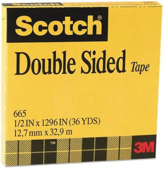 Alt view image 9 of 12 - Scotch Double-Sided Tape, 3" Core, 0.5" X 36 Yds, Clear 665121296