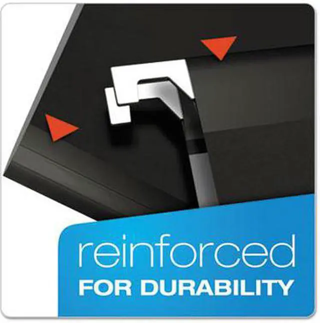 Alt view image 4 of 15 - Pendaflex Reinforced Hanging Folders 1/5 Tab Letter Black 25/Box 415215BLA