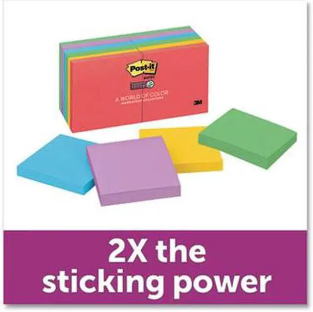 Alt view image 16 of 20 - Post-It Notes Super Sti Note,Super Sticky 12pk,Ne 65412SSAN
