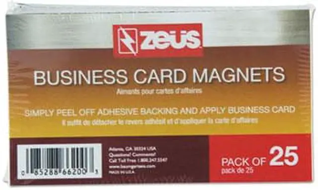 Alt view image 14 of 16 - Baumgartens Business Card Magnets 3 1/2 x 2 White Adhesive Coated 25/Pack 66200