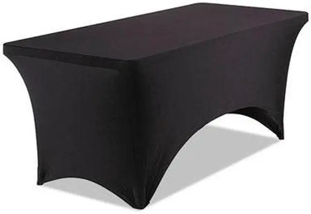Alt view image 12 of 16 - iGear Fabric Table Cover Polyester/Spandex 30 x 72 Black 16521